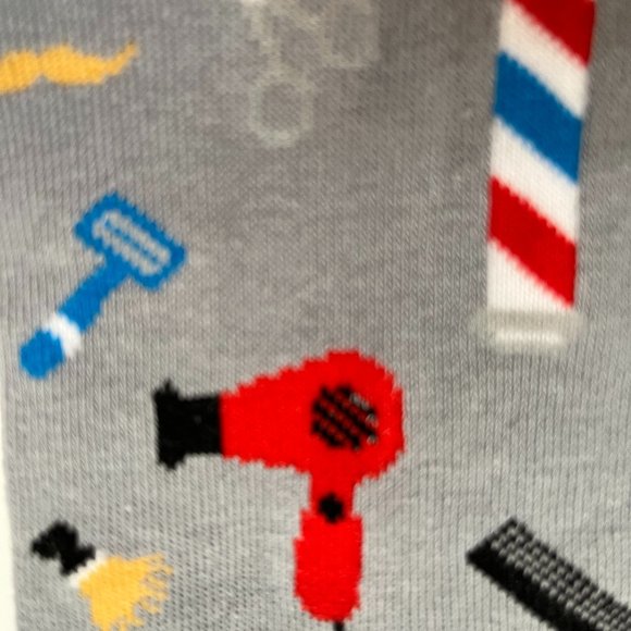 Men's Barbershop / Stylist / Hairdresser Crew Socks - NWT - Picture 2 of 8
